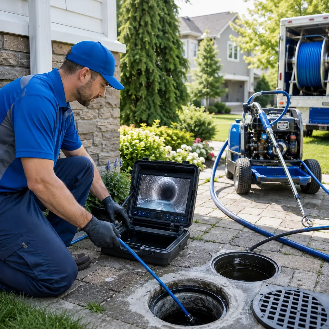 Outdoor drain cleaning professionals serving Erbacon, WV