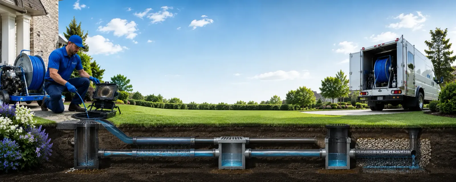 Outdoor drain cleaning information for Erbacon, WV